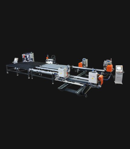 SSL 1 Four Head Welding & CNC Corner Cleaning Line